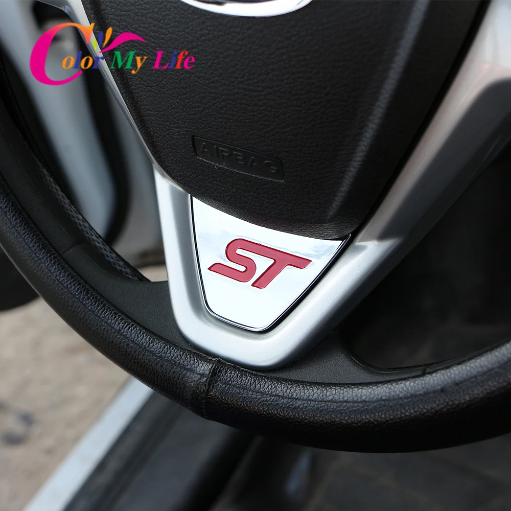 Car styling accessories steering wheel covers trim sticker For Ford New Fiesta MK7 2009-Ecosport 2012 -