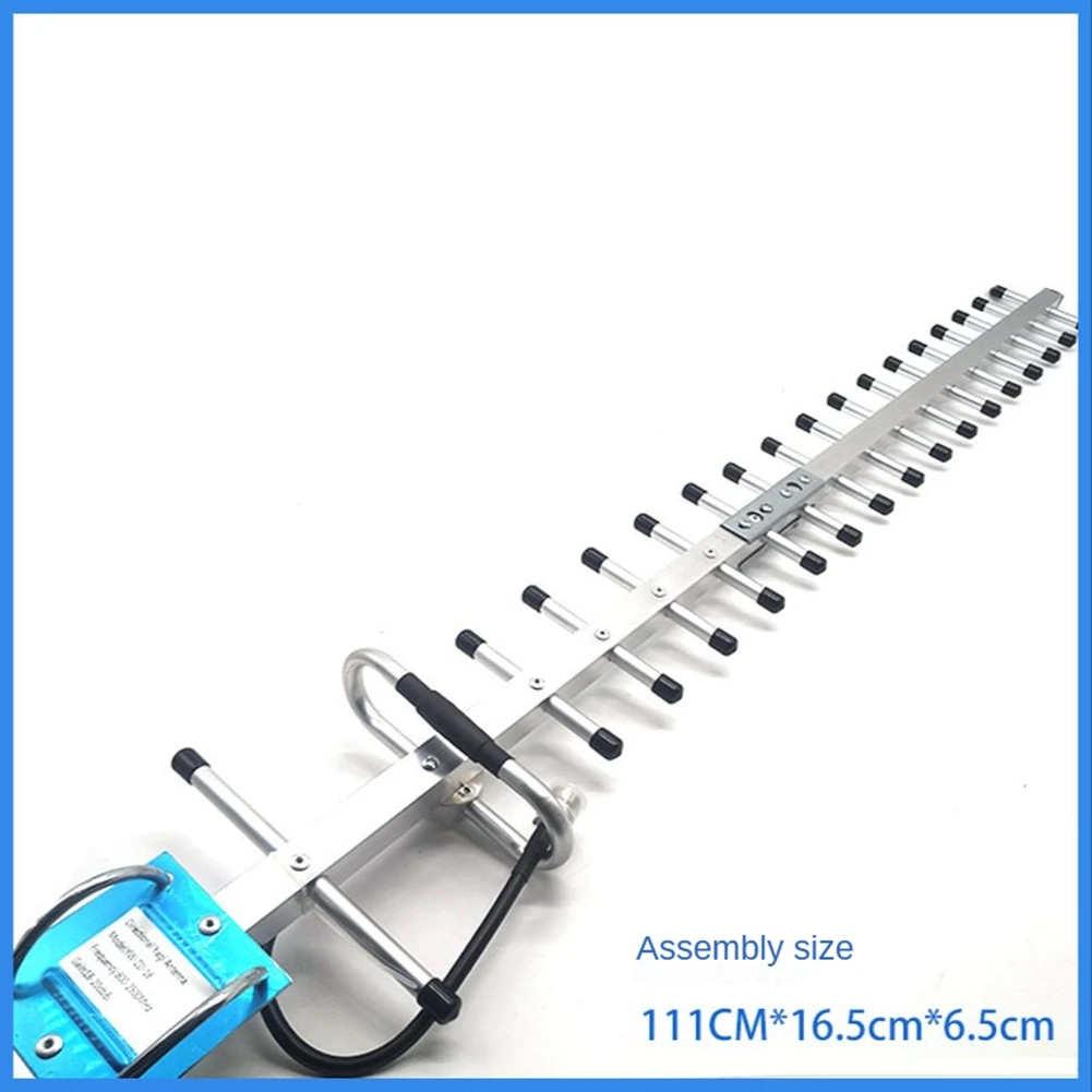 Antenna 20DBi 2G/3G/4G LTE Yagi Antenna 800-2700MHz N Female External Outdoor for Mobile Signal Booster Repeater
