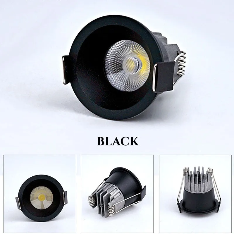 Anti-Corrosion Dimmable LED Downlight 3W 5W 7W Anti-Glare Led Ceiling Lamp LED Spot Lighting Bedroom Kitchen Recessed Downlight