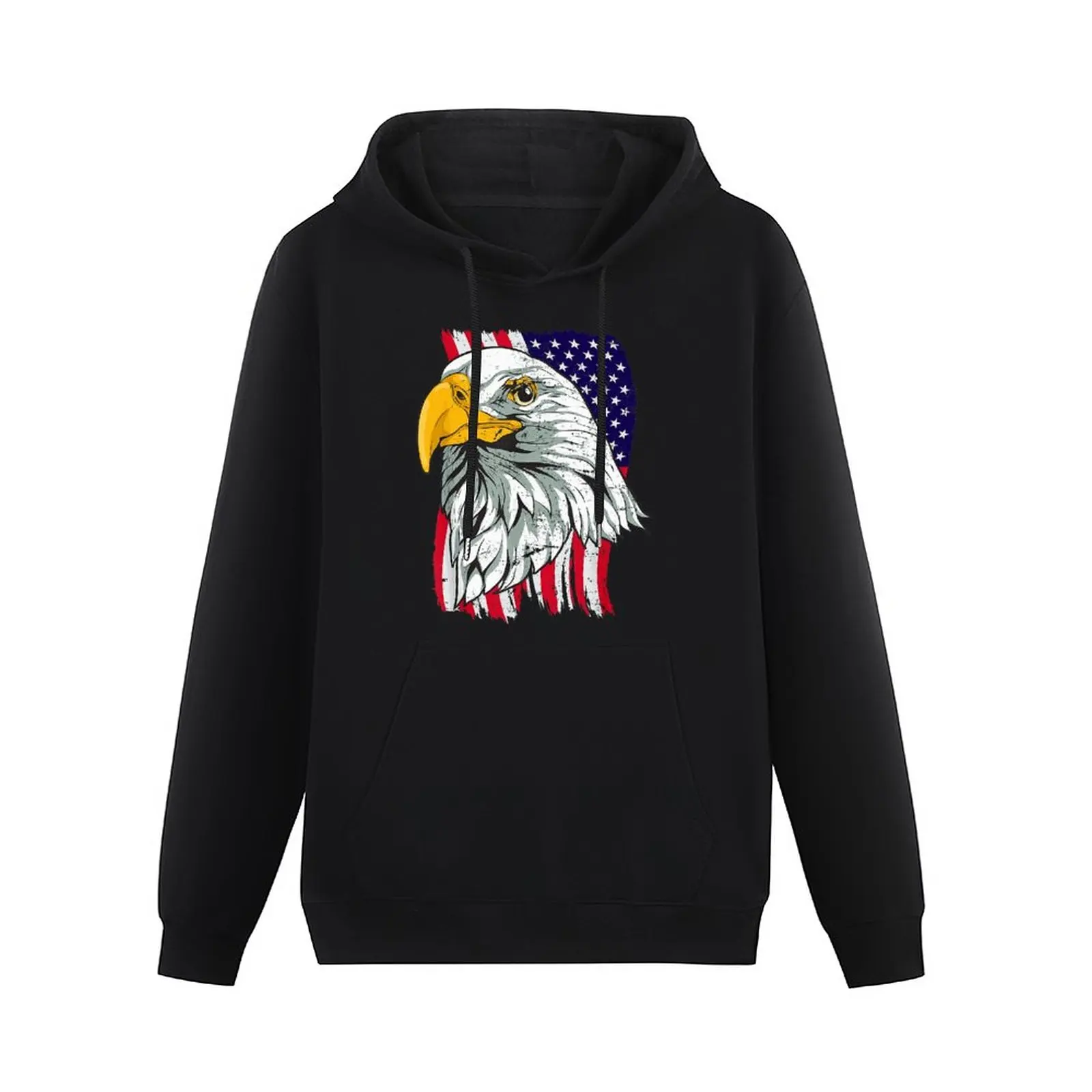 

Men Hoodies 4th July American USA United States Flag Eagle Patriotic Independence Day Hoodie Pullover Hooded Sweatshirt