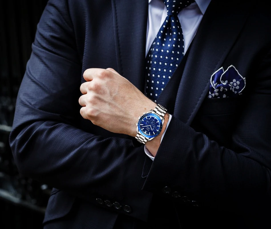 2022 Top Brand Business Men Watches Three Eyes Multifunctional Chronograph Waterproof Dive Watch Sports Luxury Quartz AAA Clocks