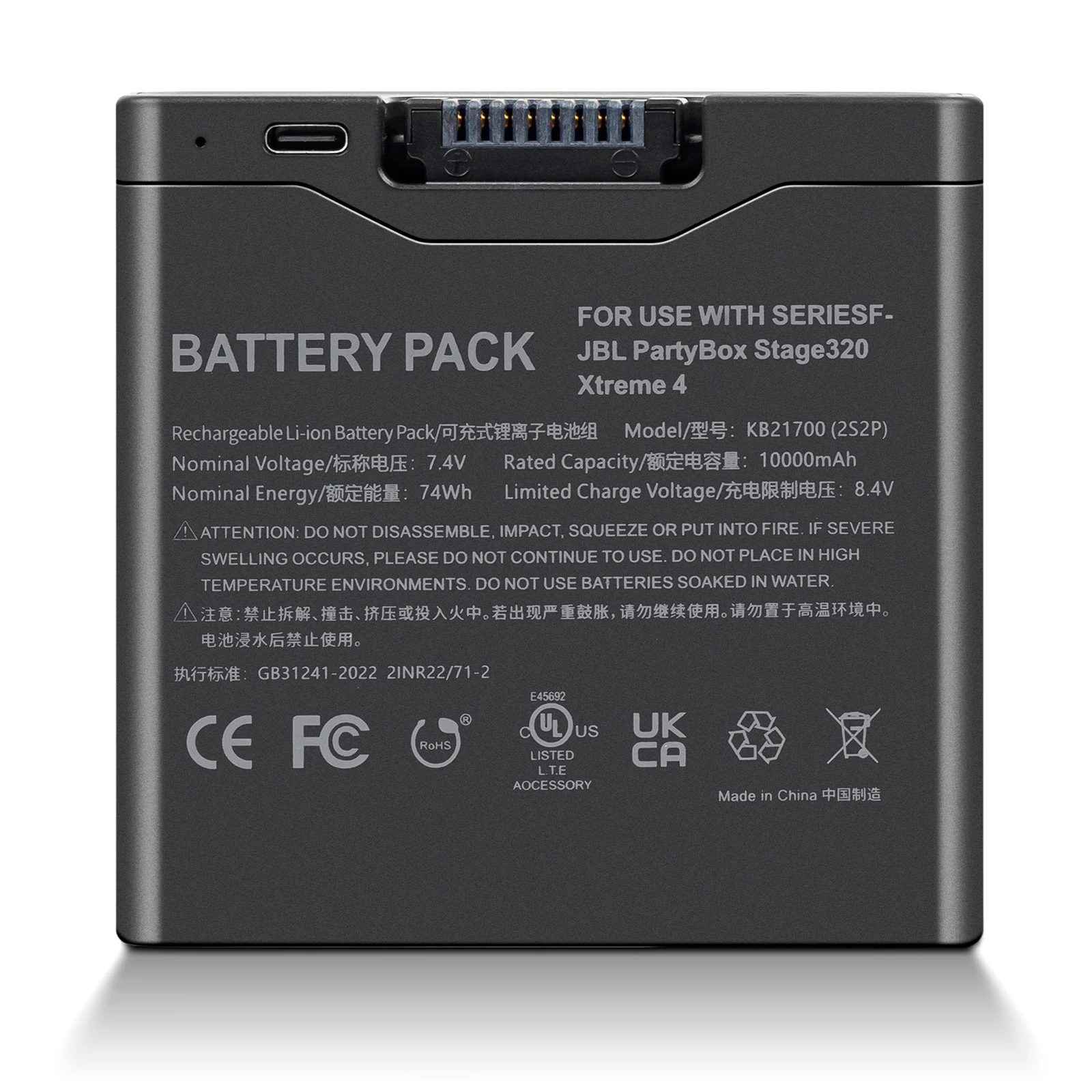 Batería De Repuesto JBL Battery 400 Compatible Con Partybox Stage 320 Y Xtreme 4 11946