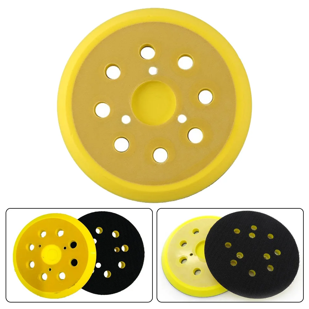 1PC 5 Inch 8-Hole 3 Nails Back-Up Sanding Pad Hook And Loop Sander Backing Pad For Electric Grinder Power Tool Accessories nine inch nails the downward spiral 180g picture disc