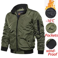 New Men Military Jackes Coat Mens Autumn Winter Bomber Jackets Mens Casual Outdoor Windproof Army Jacket Male 5XL Plus Size 1