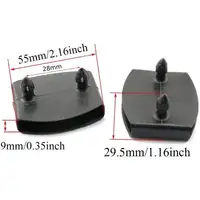 20 шт., 55x9 мм, комплект держателей для listew кровати, центральные колпачки, черные торцевые заглушки, держатели, основание кровати, пластиковый разъем, мебельные аксессуары — изображение 5