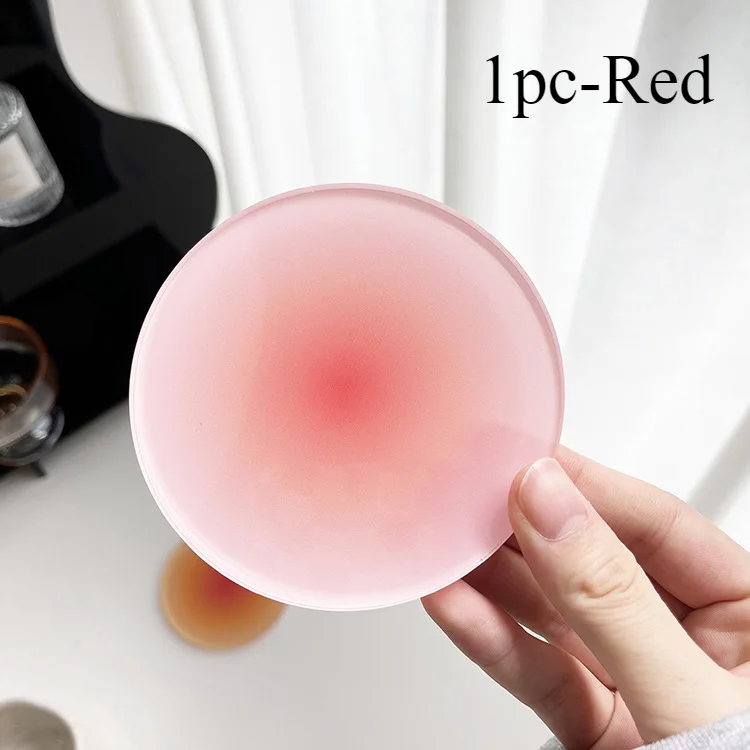 Gradient Color Non-Slip Acrylic Coaster Set - Stylish Photo Props and Desktop Decorations