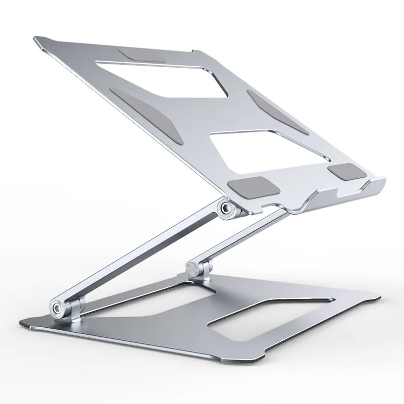 

High Quality Portable Folding Double-layer Aluminum Laptop Holder Height Adjustable Laptop Computer Table Stand