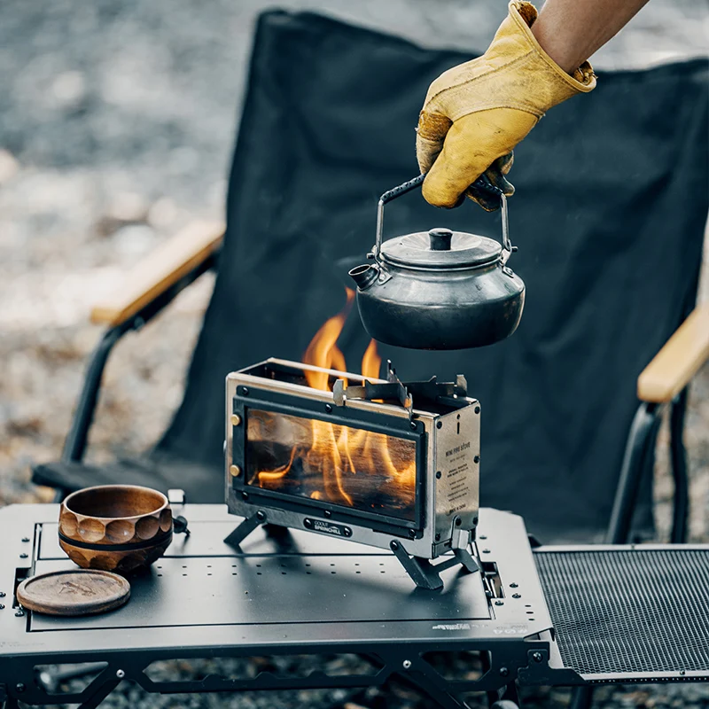 ゴウアウト スプリングヒル ミニ焚き火台 アウトドア キャンプ用薪