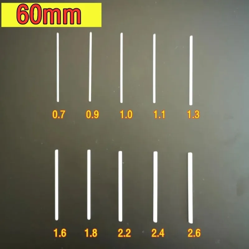 Baguettes fibre de verre 60mm pour montages calamar 50pcs - Accessoires leurres Egi