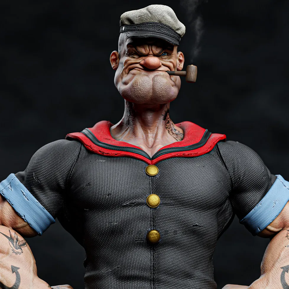 남자의 키 38mm 50mm 75mm 레진 군인 모델 키트 피규어 무색 및 자체 조립(3D 프린팅) TD-7679/3D