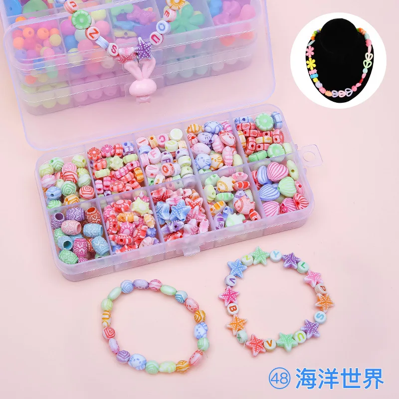 Girls DIY Pearl Bead Jewelry Making Kit - Creative Art & Craft Set for Bracelets, Rings & Necklaces