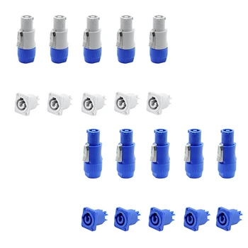 무대 조명 LED 스크린용 AC 파워콘 커넥터, 수 플러그, 20A, 250V, 3 핀