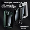100000mAh 22.5W Magnetic Power Bank Wireless Fast Charger For Magsafe Portable Auxiliary Battery Pack For iphone Huawei Samsung 6