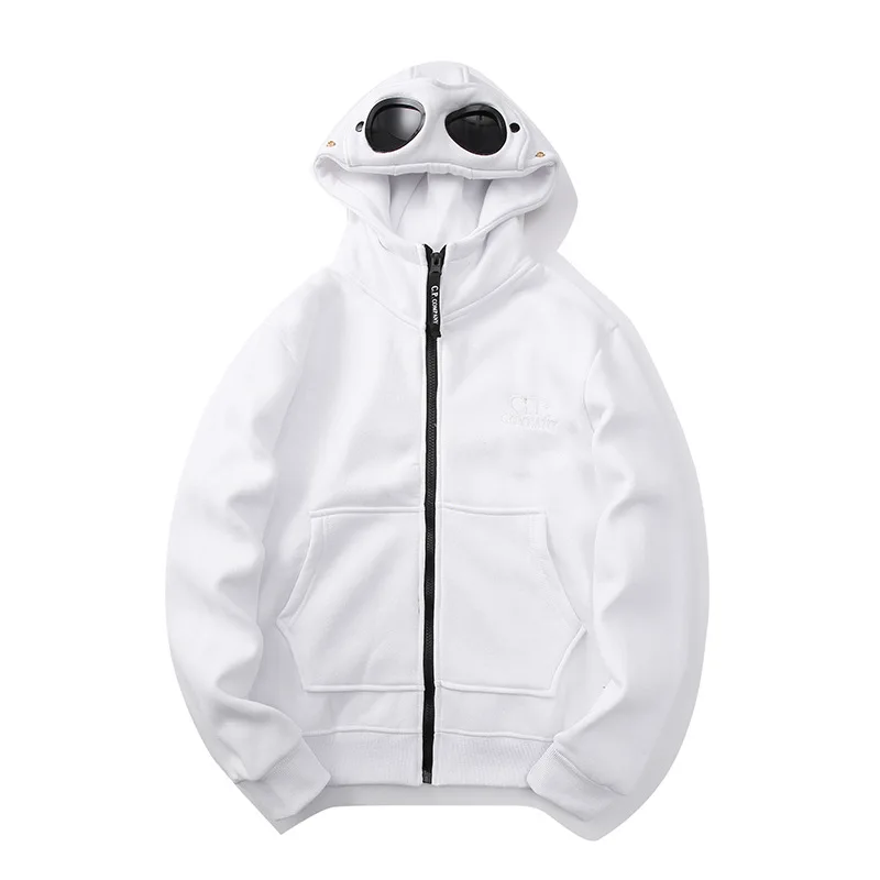 

HeeneBerry Autumn And Winter Zipper Hoodies New Casual Men And Women Couples Models Round Lens Models Cotton Sweatshirt