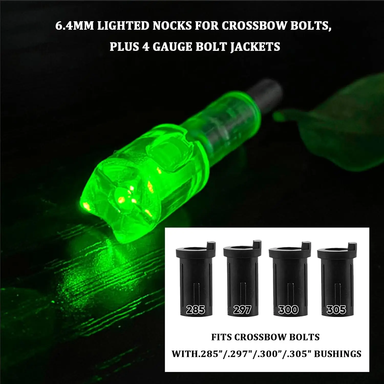 Enhanced LED Lighted Nocks for Hunting Archery Crossbow Bolts