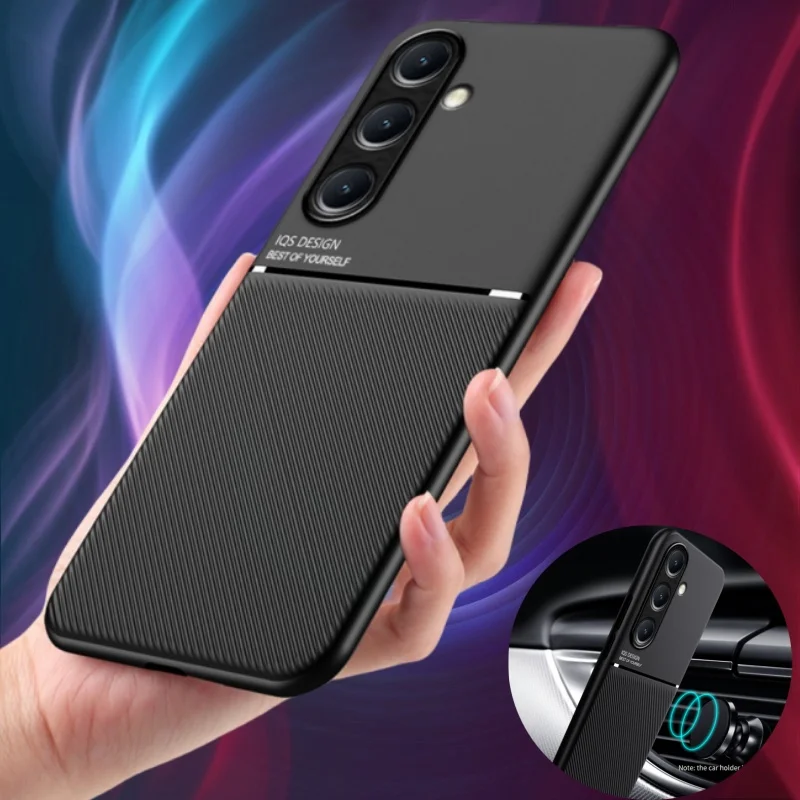 Magnetic Leather Protective Phone Case - Premium Back Cover
