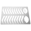 Eyebrow Template Practice Tool Shaping Mold Lip Stencil Stainless Steel Draw Board Metal Shape 6