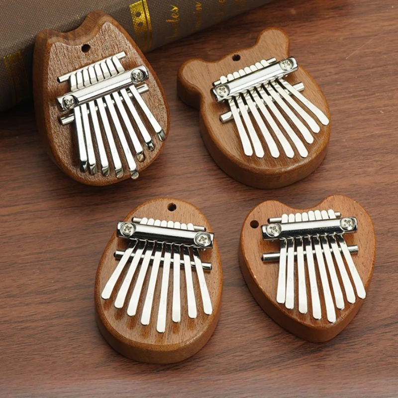 8 Key Mini Wood Kalimba High Quality Exquisite Finger Thumb Piano Marimba Musical Good Accessories Pendant Gift
