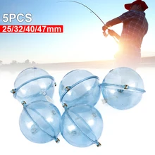 

New 5pcs Round Fishing Float Lure Bobber Hollow Bubble Ball Adjustable Buoyancy Floating Bubble Saltwater Freshwater Accessories