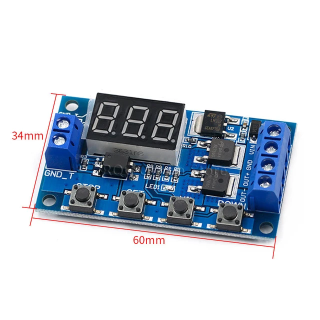 DC 12V 24V LED Display Trigger Delay Timing Timer Relay Switch Turn Off  Module