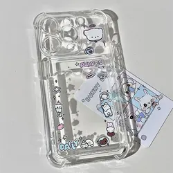 Little White Dog Pattern Anti-Fall Card Holder Case for Redmi Note 11 5G (TKB-197KB2481501)