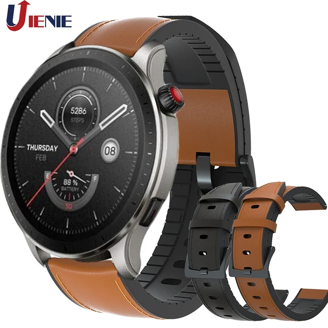 Correa híbrido cuero Amazfit GTR 3 (Pro) (marrón) 