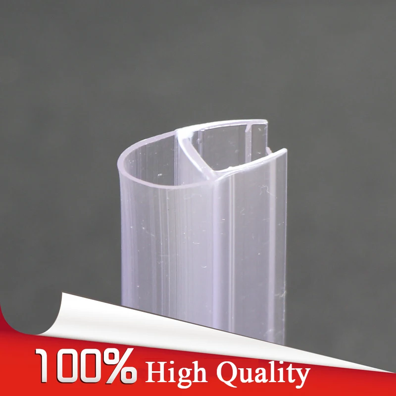 New 4PCS Bathroom Shower Screen Rubber Seals Waterproof A Type Wall Anti-collision Strips Length 900mm for 6/8/10/12mm Glass