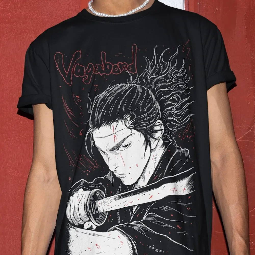 Maglietta Vagabond Manga Miyamoto Musashi Anime
