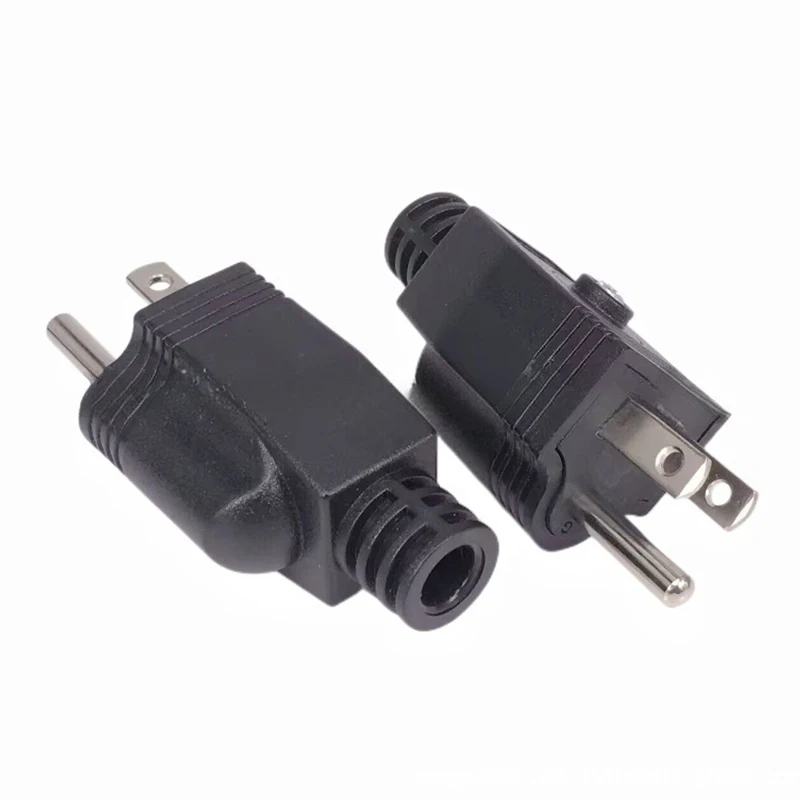 American Detachable Plug American 15A AC Electrical Power Male Plug Adaptor Adapter Wire Rewireable Extension Cord Connector