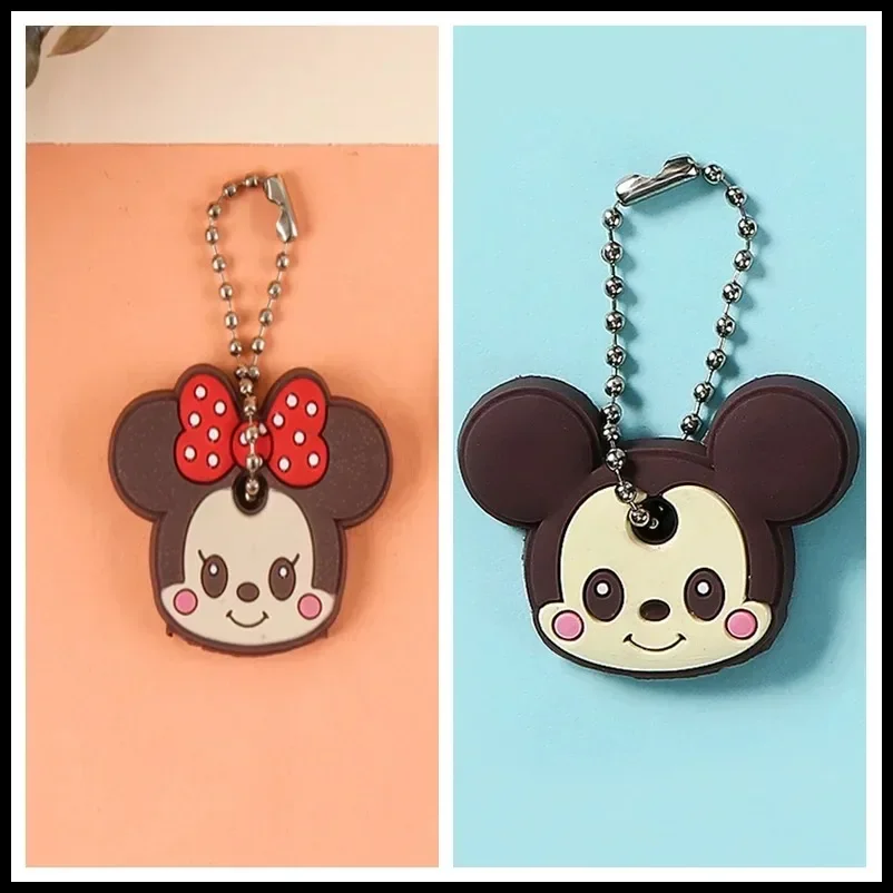 Keychain case cover 2PCS cartoon creative Minnie PVC soft for keys