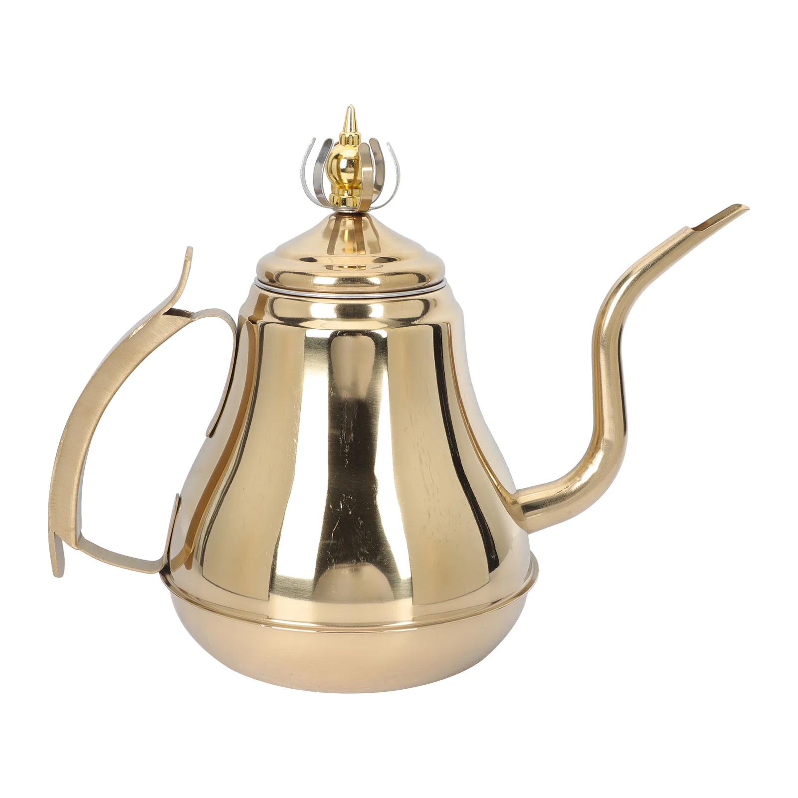 Stainless Steel Fine Spout Teapot Coffee Kettle Hand Brewing Tea Pot Kitchen Bar Use Water Heater Long Life Material Coffee
