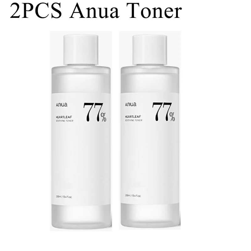 

2pcs Anua Heartleaf 77% Original Toner Organic Soothing Refreshing Toner Remove Dead Skin Moisturize Close Pores 250ml