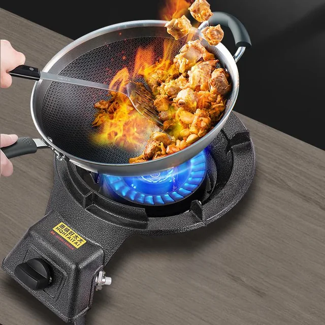 Commercial Fierce Fire Stove Household Desktop Liquefied Gas Cooktops Energy-saving Pressurized Direct-injection Single Stove