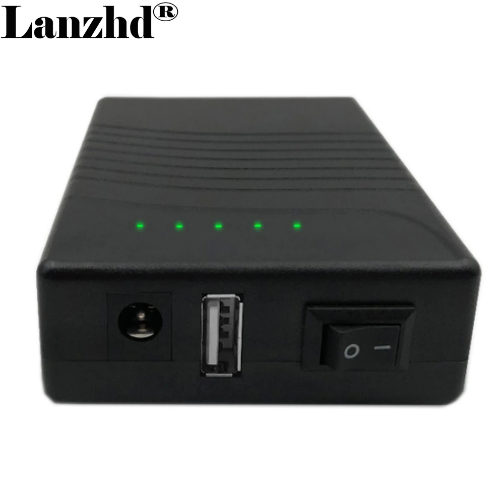 Lítio li Ion Bateria Bloco 3s1p dc 12v e Usb 5v Energia Móvel com 5521 Cabo e Carregador 2023 Novo 5v 12v 18650 3400mah - Image 2