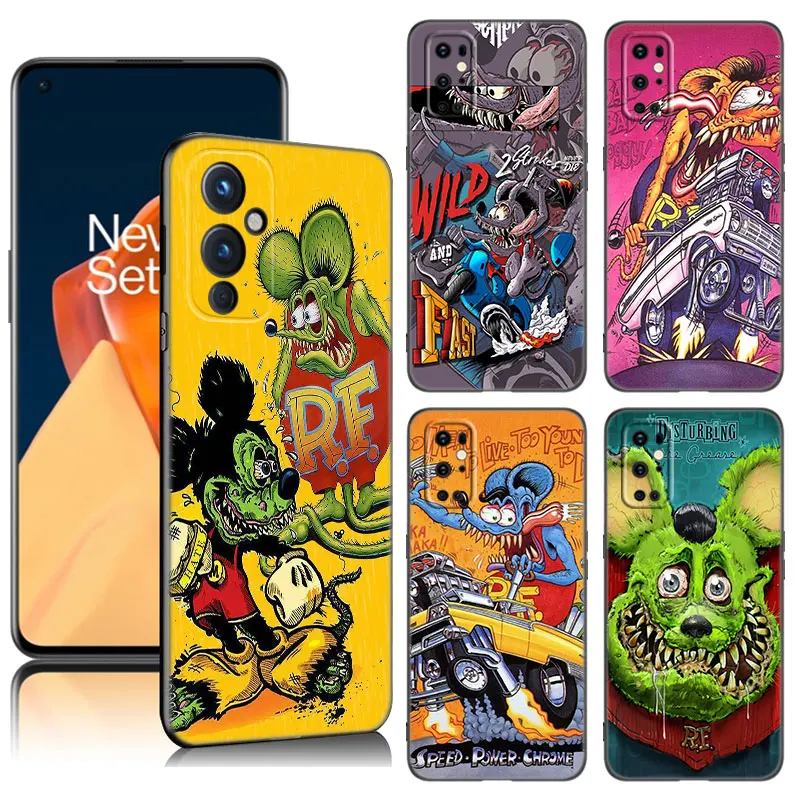 Tales Of The Rat Fink Art Custodia Per Telefono Per Oneplus 7 8 9 10 11 Ace 2V Pro 8T 9Rt 10T 10R Nord Ce 2 3 Lite N10 N20 5G Cover Nera