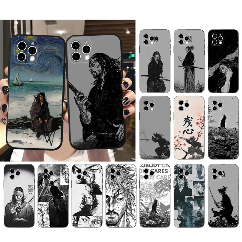 

Vagabond Manga Samurai Art Phone Case For iphone 15 14 Pro Max 13 12 11 Pro Max XSMax XR 12 13 mini 14 Plus