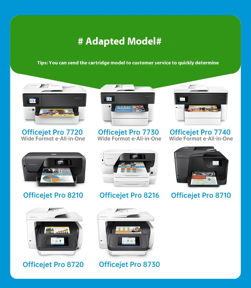 For hp953 hp 953XL 953 953XL Ink Cartridge For HP 7740 7720 7730 8210 8218 8710 8715 8718 8719 8720 8725 8728 8730 printer supplies ink cartridge inkjet ink cartridge