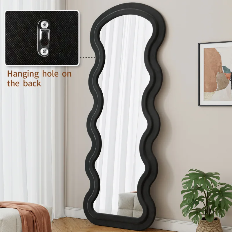 Flannel Wave Floor Mirror 3