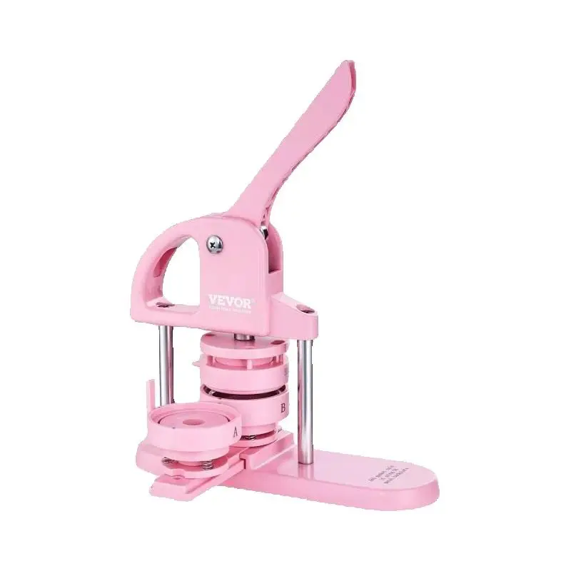 DIY Button Maker Machine with Ergonomic Handle for Badge Making