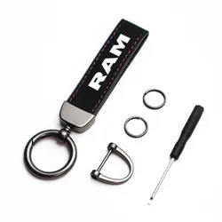 Vintage Suede Leather Keychain - Classic Fashion Accessory (Black for RAM)