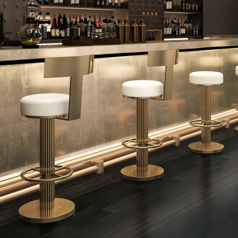 

Gaming Swivel Bar Stools Luxury Modern Ergonomic Computer Bar Stools Living Room Workshop Silla Stoelenbar Furniture WN50BC