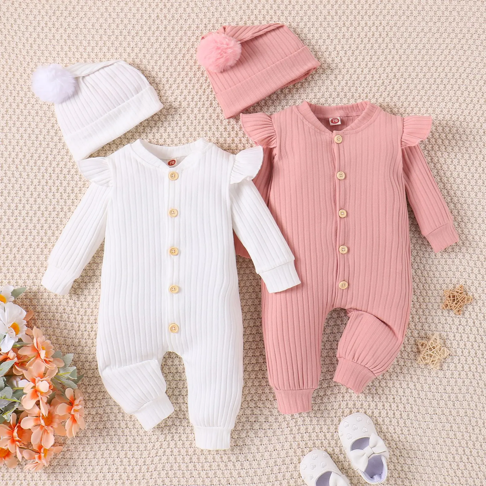

Children's Clothing Baby Bodysuit Knitted Outerwear Crawl Clothes Autumn&Winter Newborn Onesie Baby Girl Clothes Baby Rompers