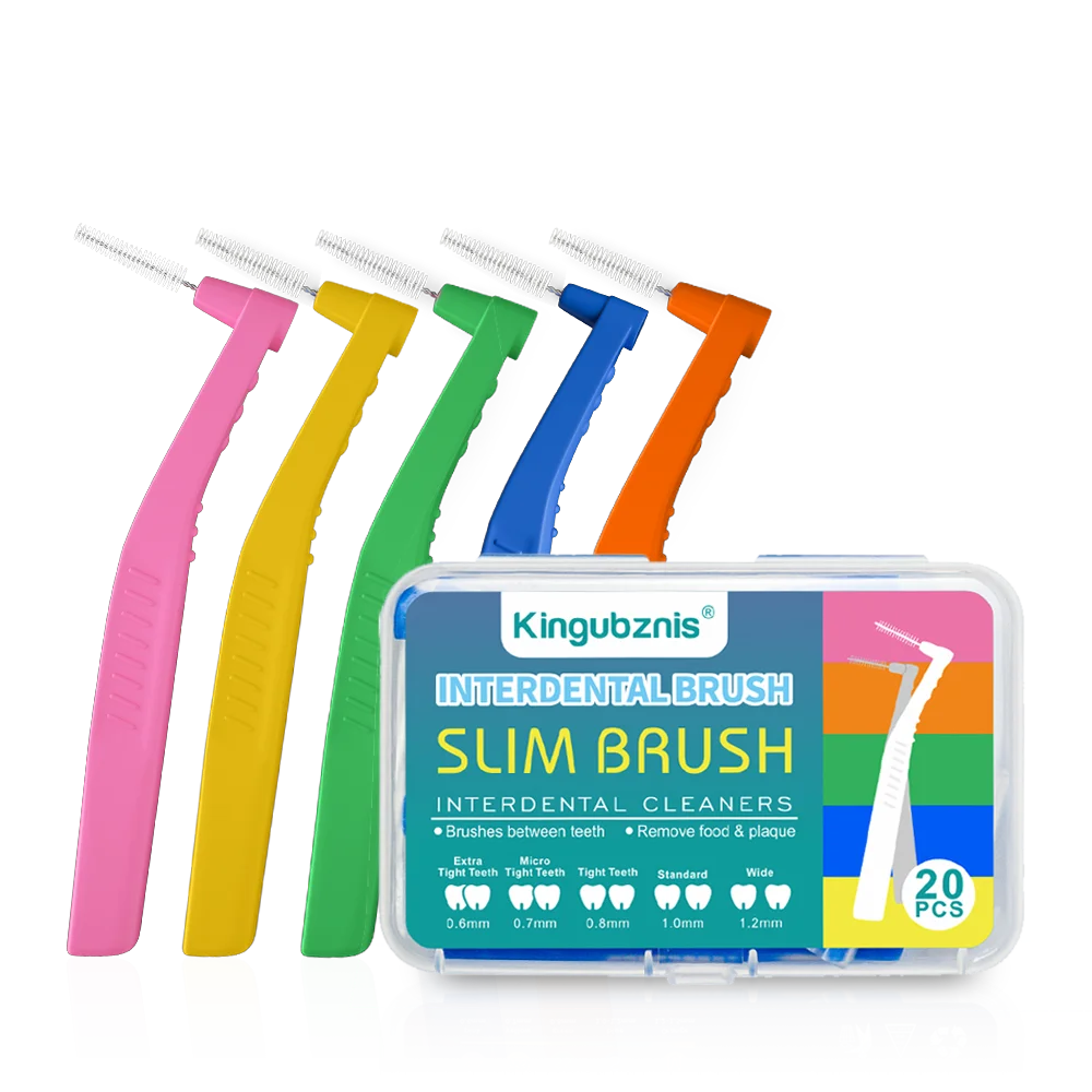 Kingubznis 20pcs Interdental Brush for Orthodontics Teeth Cleaning
