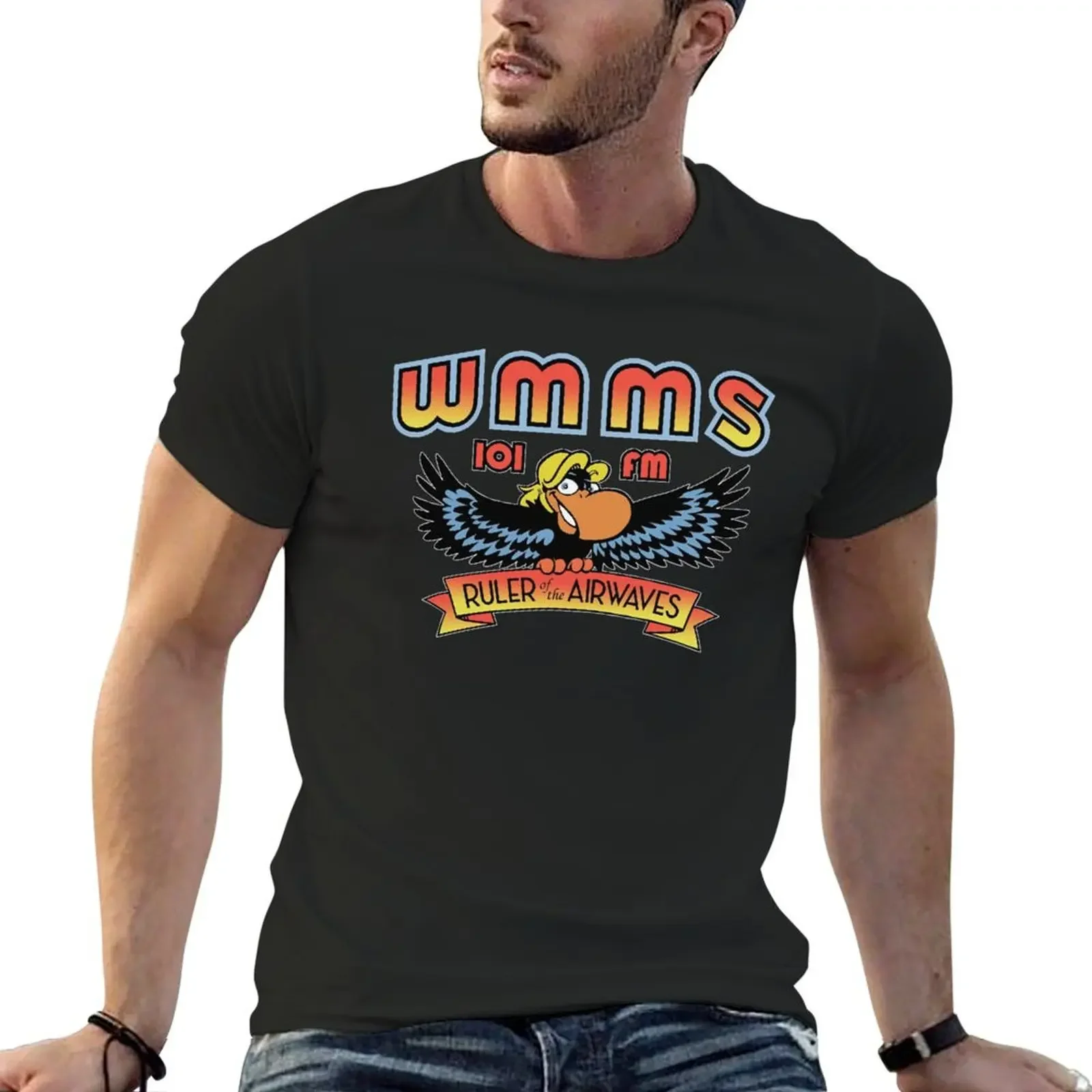 

WMMS 101 FM Radio Ao Den Essential T-shirt animal prinfor boys summer clothes tees plain t shirts men