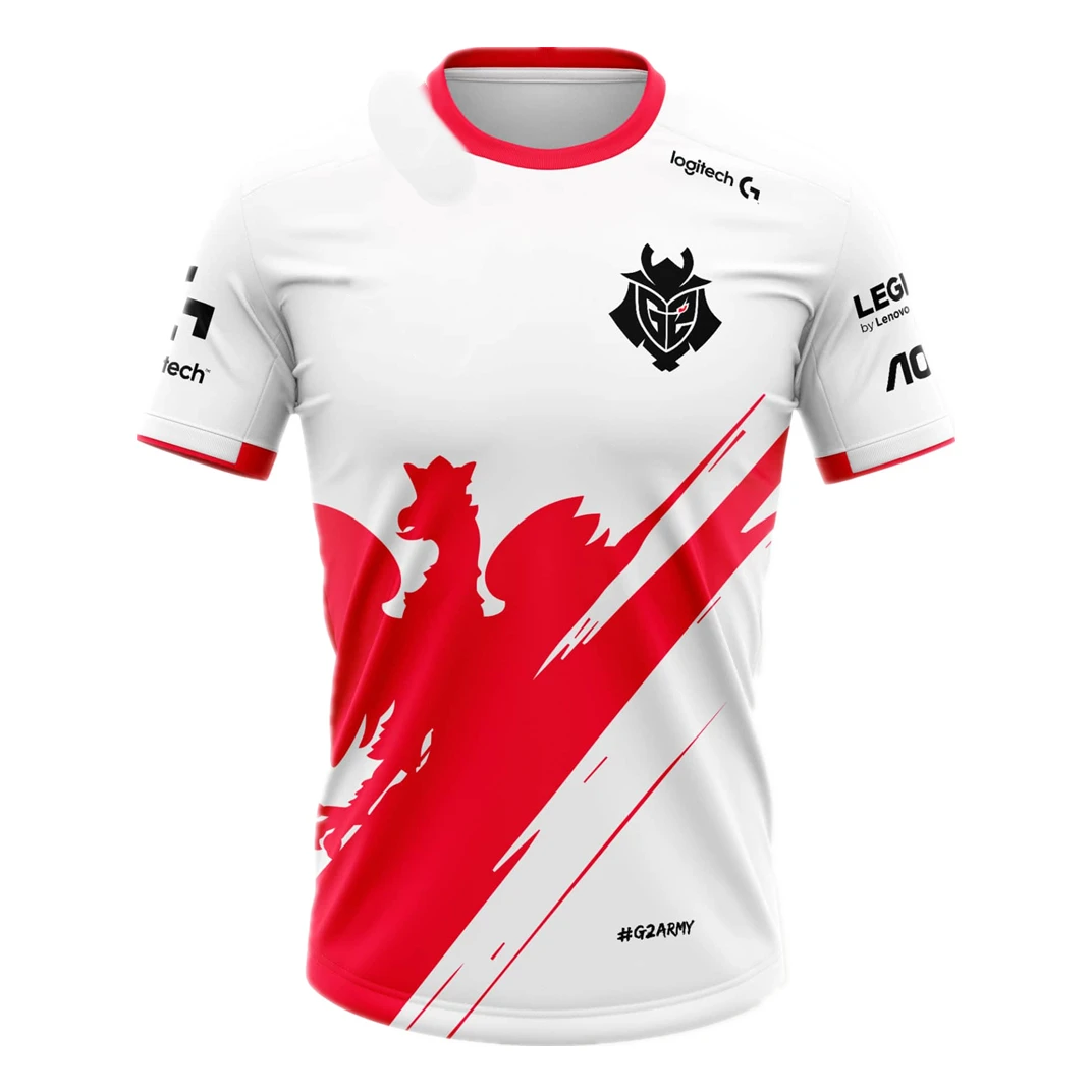 Camiseta del equipo de Polonia G2, Jersey del equipo nacional G2, uniforme de equipo de e sports League Legends, camiseta de Cuello de camisa 3D, novedad de 2021|Camisetas| - AliExpress