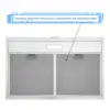 Tieasy 30 inch 230 CFM Under Cabinet Mount Stainless Steel with Carbon Filter LED Lights Kitchen Range Hood USGF2375CF 4