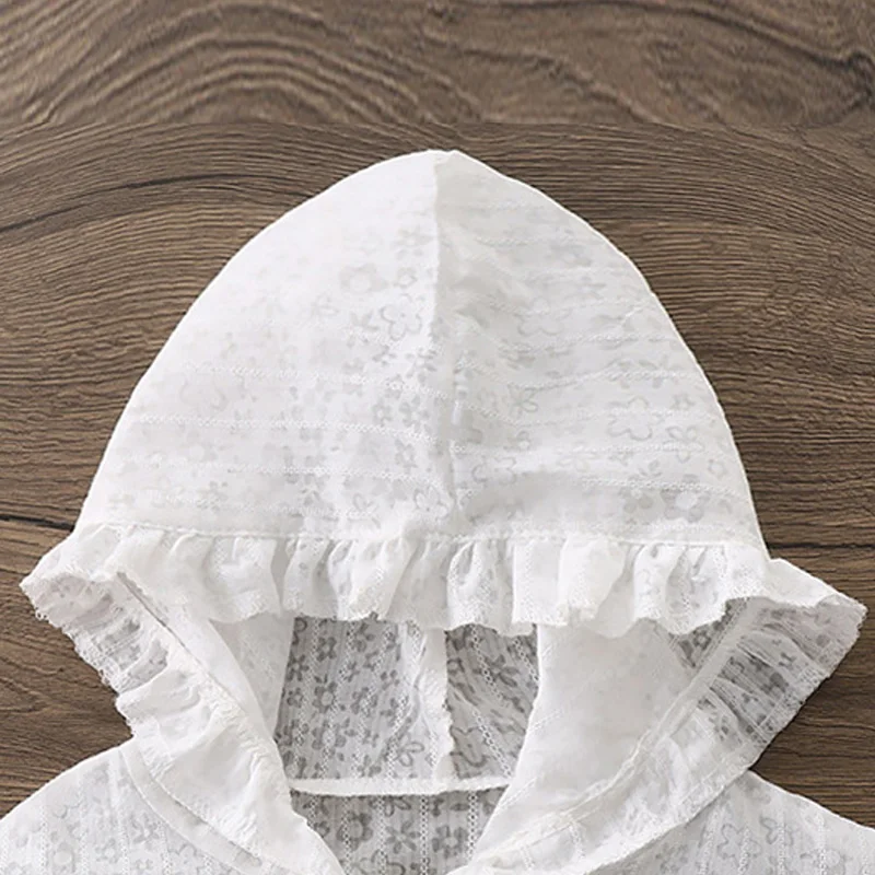Girls Lace Hooded J 3
