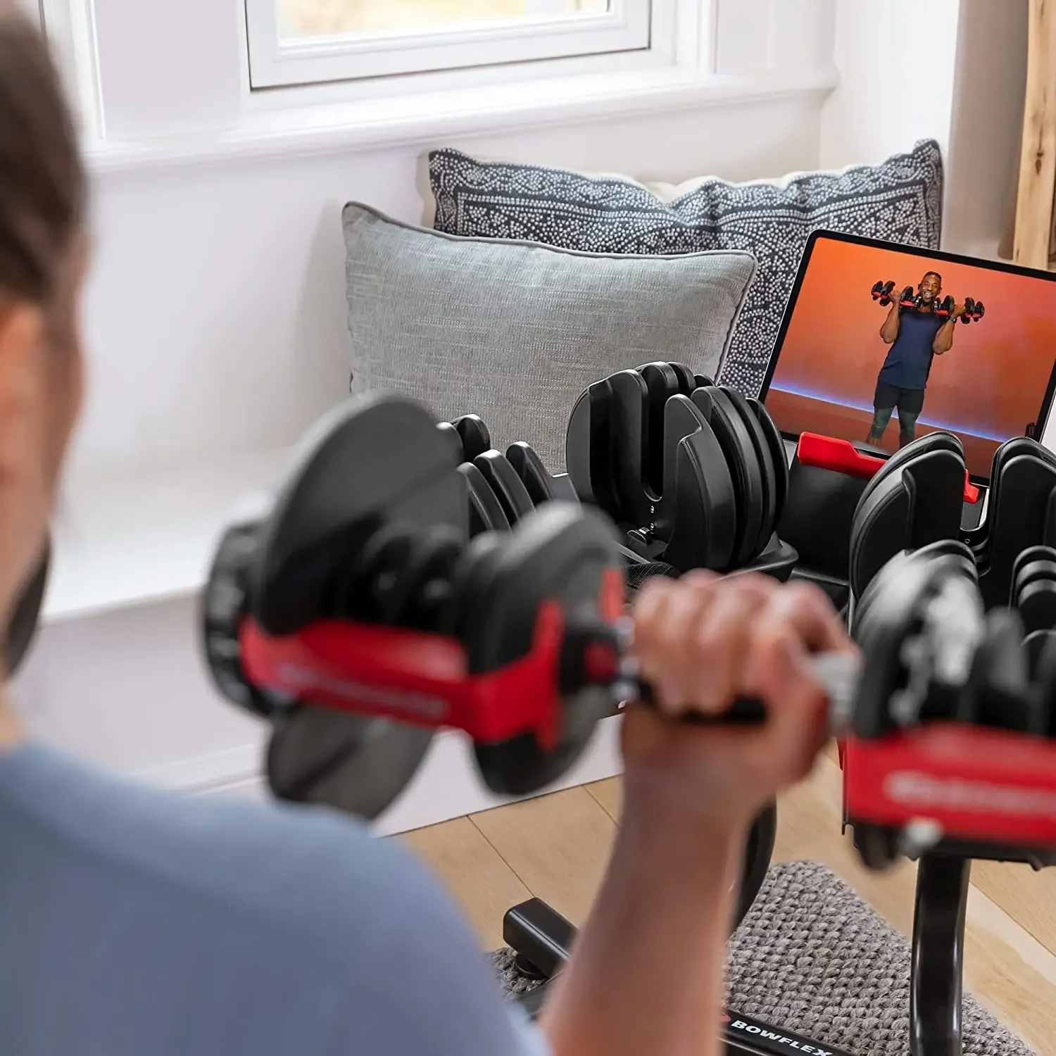 Description Picture 4 of itemAdjustable Dumbbells Set for Home Use, Gym Stand Rack, Brand Quality, 24kg, 40kg