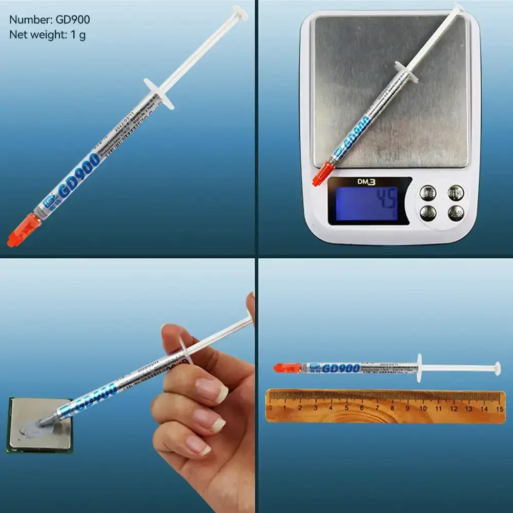Thermal Grease Syringe High Performance Thermal Grease Paste GD900 Heatsink Compound For CPU CN30 3/5/7/15/30g 4.8W/M-K