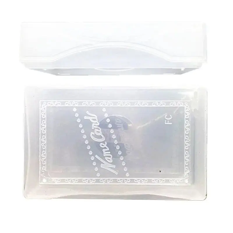PVC 투명 흰색 명함 상자, 플라스틱 공예 용기, 100 카드 홀더, 보관함, 사무용품, 로트당 12 개, 신제품